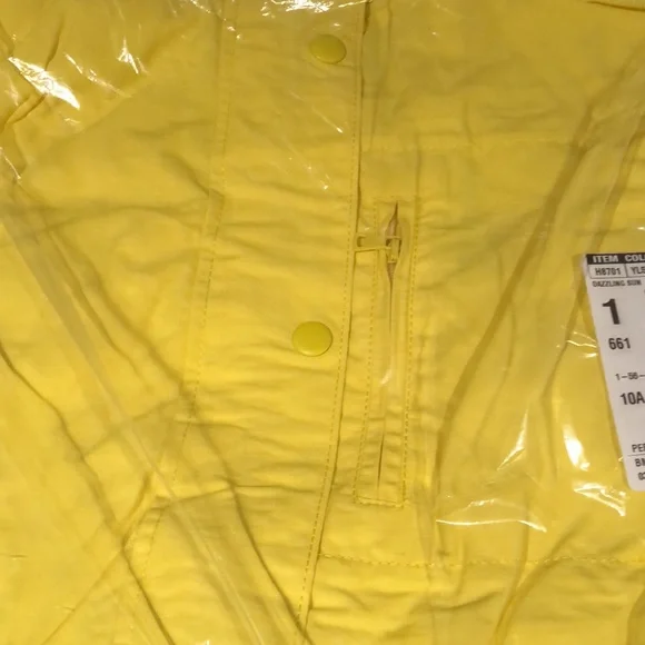 J.crew perfect rain jacket in Dazzling Sun - small - NWT - Picture 3 of 3